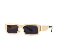 GSZCCZS Nuevos lentes de sol de metal con marco pequeño 2025 estilo punk para hombre, 1, Talla única