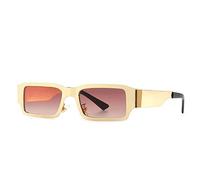 GSZCCZS Nuevos lentes de sol de metal con marco pequeño 2025 estilo punk para hombre, 5, Talla única