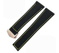 GSZCCZS Para Carrera Aquaracer de 20 mm de 22 mm Pulseras de vigilancia de lienzo de cuero Nylon Strap Plegado Banda de reloj negro (color: Black Blue Plate, Tamaño: 22 mm)