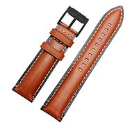 GSZCCZS para fósil BQ2363/2453 ME3099 3052 3054 FS5380/5453 FS4735 FS4812 Correa de vaca Vintage Genuine Leather Band de 20 mm (color: Oro de rosa azul, tamaño: 24 mm)