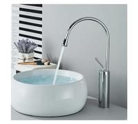 GSZCCZS Pequeño/Mediano/Grande Gota de Agua Lavabo Creativo Placa de Mezcla de Agua fría y Caliente Grúa Grifo de baño Monomando de un Solo Polo (Oro Rosa M)