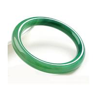 GSZCCZS Pulsera redonda ágata jade hierba amable exquisito bangle joyería decoración accesorios (54-56 mm)