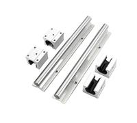 GSZCCZS Rail Lineal 2pcs SBR20 20 mm Rail Lineal Cualquier riel de guía de Longitud + 4pcs SBR20UU Bloque de Deslizamiento para Piezas (1500 mm)