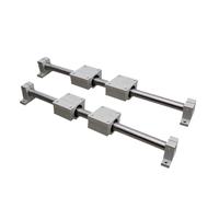 GSZCCZS Rarde Deslizante Rodamiento Lineal Bloque Deslizante 2 PCS Rail Lineal Eje Lineal de 8 mm + SCS8UU Guía Lineal Bloque Deslizante de cojinete + Soporte de Eje SK8 (285 mm)
