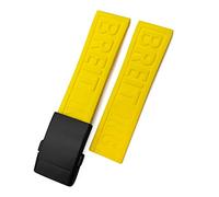 GSZCCZS Reemplazo de banda de goma de silicona trenzada de 22 mm de 24 mm para correa de vigilancia de patrimonio de Avenger Superocean Pulseras/Negro 1 Negro/24 mm