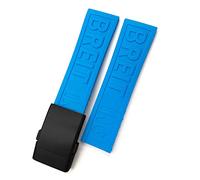 GSZCCZS Reemplazo de banda de goma de silicona trenzada de 22 mm de 24 mm para correa de vigilancia de patrimonio superocente Avenger Braceles/Negro 1 negro/24 mm