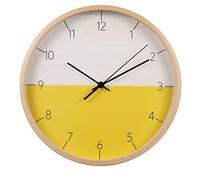 GSZCCZS Reloj de Pared de la casa Madera Reloj de Pared Digital decoración de la Sala de Estar silenciosa Reloj de Pared de Reloj de Cuarzo (D)