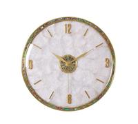 GSZCCZS Reloj de Pared de latón Reloj Mute Room Round Round Reloj en la Mesa Decorativa de la Pared de la Pared (35 * 35 cm)