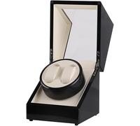 GSZCCZS Relojes automáticos Caja de exhibición Organizador de Almacenamiento de Madera Topeador de Doble Reloj Regalo de rotación automática