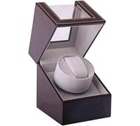 GSZCCZS Relojes Automáticos Watch Enverner Display de Cuero Motor silencioso Motor silencioso Pintura Pintura Rotación de Brillo Reloj 15 * 13 * 25cm