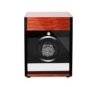 GSZCCZS Relojes de Almacenamiento de Relojes de Madera Relojes Smart Waver con LED Light Mechanical Watch Shaker Watch Watch (Pintura de Grano de Madera roja 3)
