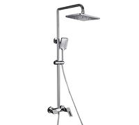 GSZCCZS Sistema de Ducha Montada de Pared 3 Funciones Grifo de Ducha Juego para baño, Cabezal de Ducha de Alta presión de Cobre, 3 Modos, Spray Spray Ducha de Ducha Incluido