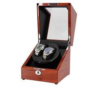 GSZCCZS Vineta automática de Relojes con 2 Cajas de visualización de Relojes de Reloj de Lujo de Almacenamiento de Relojes de Madera de Lujo para Relojes para Hombres y Mujeres