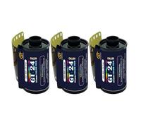 GT PHOTO Película de 35 mm GT24 Películas de 3 Unidades, Ideal para fotografía, Desarrollo e impresión de Calidad