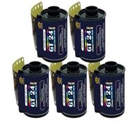 GT PHOTO Película de Color GT24FILM de 35 mm - Lote de 5 películas de 24 Poses - Ideal para fotografía, Desarrollo e impresión de Calidad