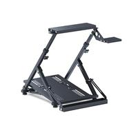 GT OMEGA PRO Soporte de Volante - Diseño de Bastidor en Y más Robusto, con Bandeja de Pedales Reforzada, Incluye Palanca de Cambios y Silla Link, Fácil de Plegar y Guardar