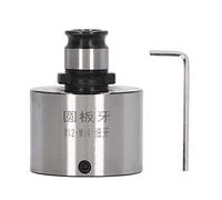 GT12 Thread Die Chuck for Lathe, 19mm OD Carbon Steel Tapping Chuck with Fast - Change Design, Compatible with M12 M14 Dies, for Tapping Machines and Milling Machines (Dientes finos)