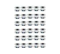 GT2 20 Polea Sin Dientes 5Mm Correa Dentada de Aluminio Polea Loca para Impresora 3D Correa de Sincronización de 6 mm de Ancho (Paquete de 30 Piezas)