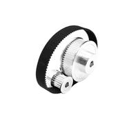 GT2 2M rueda síncrona 16 20 30 40 60 80 polea dentada conjunto de correa dentada apertura 5/8 Mm de ancho 6mm rueda tensora impresora 3D(20TB5-60TB5,Belt 400mm)