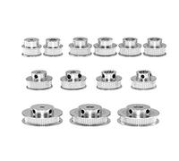GT2-Rueda dentada de aluminio 30 36 40 60 dientes orificio de rueda dentada 5,6,35,8,10,12mm aluminio dentado ancho de banda de la ancho 6mm para impresora 3D Reprap (30 dientes agujero interior 5mm)