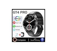 (GT4 PRO MaxBlack Belt) Compatible con Huawei GT Series Smart Watch para adultos con seguimiento GPS, NFC, pantalla