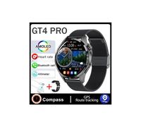(GT4 PRO MaxBlack Mesh Belt) Compatible con Huawei GT Series Smart Watch Adultos Seguimiento GPS NFC
