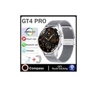 (GT4 PRO MaxSilver Mesh Belt) Compatible con Huawei GT Series Smart Watch Adultos Seguimiento GPS NFC Pantalla