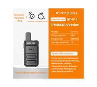 (GT911PMR1pcsCable) GT-911 Mini Walkie Talkie Portátil Tipo-C con Carga 1 Pieza Walkie-talkie Radio