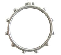 GTBITALY Anillo rosario de dedo plateado con cruz y cuentas de 19 mm de diámetro, 90.112.30, Small, Plata de ley