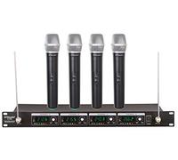 GTD Audio g-380h sistema de micrófono inalámbrico VHF con 4 Hand Held Micrófonos