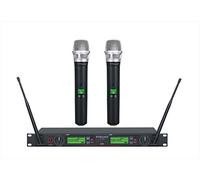 GTD Audio Sistema de micrófono de Mano inalámbrico UHF Diversity de 2 x 800 Canales (2 micrófonos de Mano)