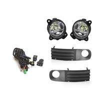 Gtdtixc Faro Antiniebla Para VW Para Transporter T5 Para Multivan Para Caravelle Luz Antiniebla LED Cubierta Negra Faros Parrilla Luces(1 set LED)