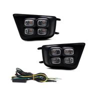 Gtdtixc Faro Principal Para Toyota Para Tacoma Conjunto Bisel Faro Antiniebla LED Blanco/ámbar Con Luz Señal Giro DRL 12-2015 Luz Circulación Diurna Luces Antiniebla