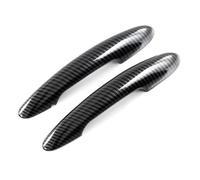 GTDTKGANAK 2 Pegatinas Negras Para La Ma Para Interior De Puerta Para Y Para Mini Para Cooper S (F54, F55, F60, F56, F57). Diseño Del Coche Manija Techo Interior Automóvil( Carbon No Hole)