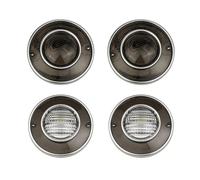 GTDTKGANAK Luz de freno Luces Traseras LED Para Corvette C3 (1975-1979), 4 Unidades, Sin Bombillas, Luces De Freno Traseras.(Smoked Shell)