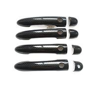 GTDTKGANAK Manijas exteriores para puertas de coche Cubierta De Maninja De Puerta De Coche Para Megane 2 (MK2, 2002-2008), Maninja Interior De Plástico Imitación Fibra De Carbono.(4dc1k4)