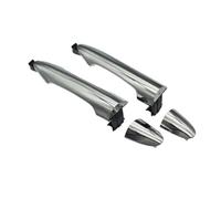 GTDTKGANAK Manijas exteriores para puertas de coche Cubierta de pedales y maNinjas exteriores de puerta Para Kia Picanto 2011-2016, color plata(Rear Pair 2pcs)