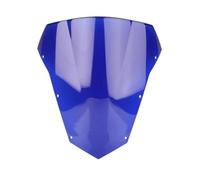 GTDTKGANAK Parabrisas de Moto Parabrisas Doble Burbuja para Motocicleta para FZ6 S2 600, FZ-6, FZS600 para Fazer FZ 6 (2003-2007, 2008). Protector De Deflector de Viento(Blue)
