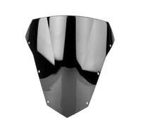 GTDTKGANAK Parabrisas de Moto Parabrisas Doble Burbuja para Motocicleta para FZ6 S2 600, FZ-6, FZS600 para Fazer FZ 6 (2003-2007, 2008). Protector De Deflector de Viento(Black)