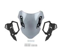 GTDTKGANAK Parabrisas de Moto Parabrisas para MT-15 para MT-125 (2019-2024). Deflectores de Viento para Motocicleta Deflector de Viento(Gray)