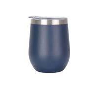 Gtell 12oz Copas de vino sin tallo con tapa, doble pared aislante, vaso de viaje, perfecto para vino, café, bebidas, champán, cócteles,