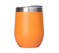Gtell 12oz Copas de vino sin tallo con tapa, doble pared aislante, vaso de viaje, perfecto para vino, café, bebidas, champán, cócteles,