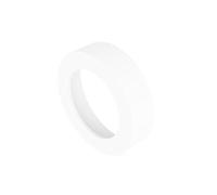 Gteller 2 piezas de tapa protectora de silicona inferior para pote de mesa de tarro de alimentos (blanco transparente 135 mm)