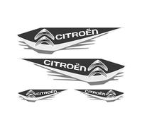 GTFRFD 3D Emblema metálico Cromo Apto para Citroen 2 3 5 C4 C3 C6 C4L Picasso C5X C-Elysee C3XR C-Quatre Berlingo Lado carrocería Etiqueta Pegatinas Trasero Portón Letras Adhesivo Logo Insignia