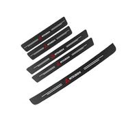 GTFRFD 5pcs Coche Protector Umbral Puerta, para Mitsubishi Eclipse Cross 2018-2023 Carbono CocheTira Protectora Alféizar Puerta Coche Decorativo Accesorios