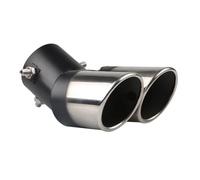 GTFRFD Cola de Escape Coche para Toyota Yaris 4 | GR | Cross | Hybride 2020-2023 2024 2025 Tubo de Escape del Coche Tubo de Escape Punta Modificación del Automóvil,Siver dobl Curve,A