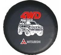 GTFRFD Funda Rueda Repuesto para Mitsubishi Pajero V73 2008-2011 al Polvo y a la Humedad Neumático Bolsa de Almacenamiento Funda Protecto,K 14in