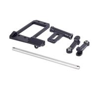 GTFRUQAS Kit Actualización RC para Vanquish para Phoenix VS4-10 F10 1/10 Kit De Cilindro De Dirección Hidráulica A Escala 1/10 con Soporte Servo BTA para Eje De Pórtico sobre Orugas RC DIY(Black)