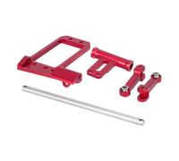 GTFRUQAS Kit Actualización RC para Vanquish para Phoenix VS4-10 F10 1/10 Kit De Cilindro De Dirección Hidráulica A Escala 1/10 con Soporte Servo BTA para Eje De Pórtico sobre Orugas RC DIY(Red)