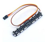 GTFRUQAS RC Coche Faros Delanteros para Tamiya para Volvo F16 56362 750 8X4 1/14 RC Camión Luz De Advertencia del Techo Luces De Ingeniería Grúa Pesada Accesorios para Automóviles